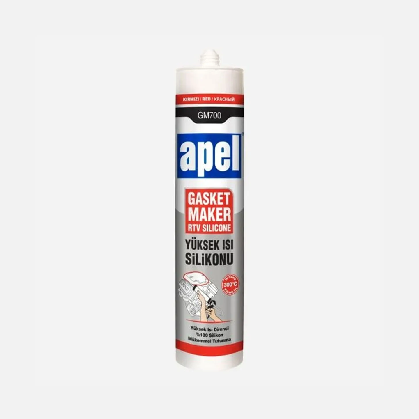 Apel GM700 Rtv Silikonu Kırmızı 315 gr / 310 mL