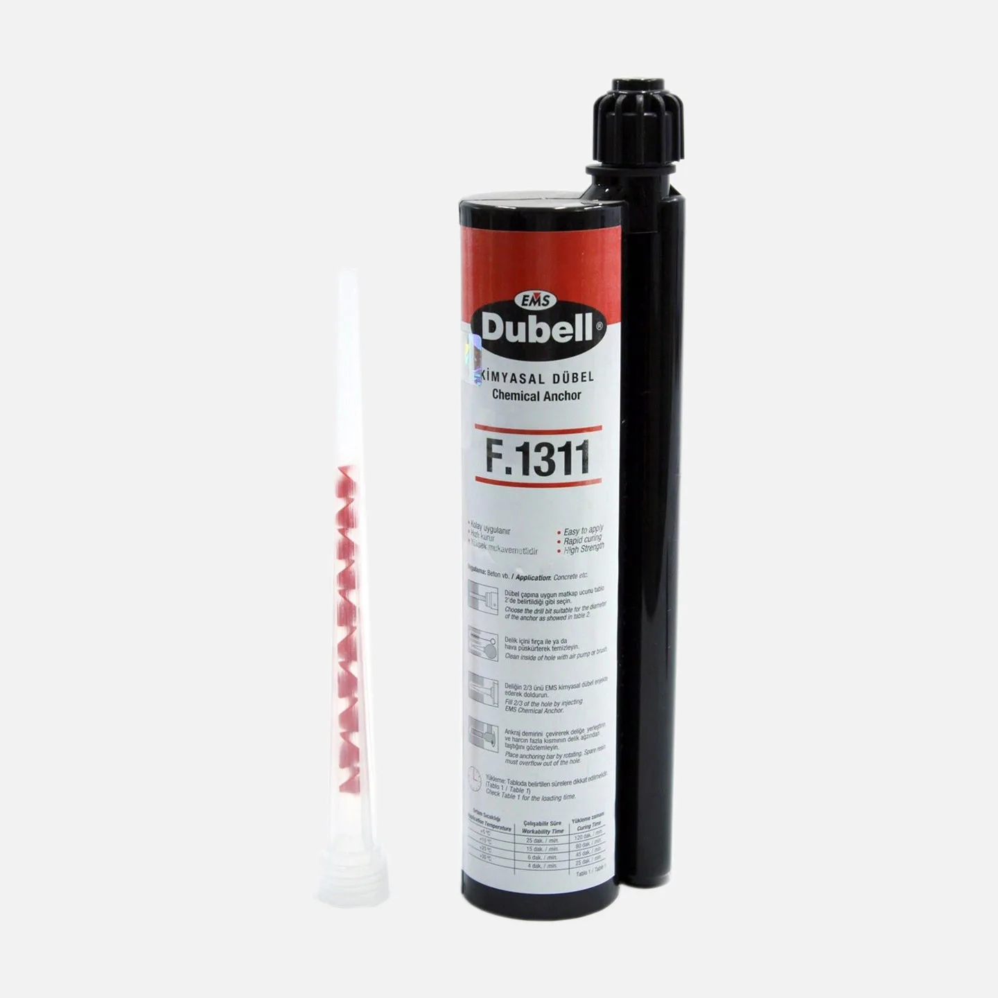 EMS DUBEL F.1311 PE 345ML KİMYASAL DÜBEL